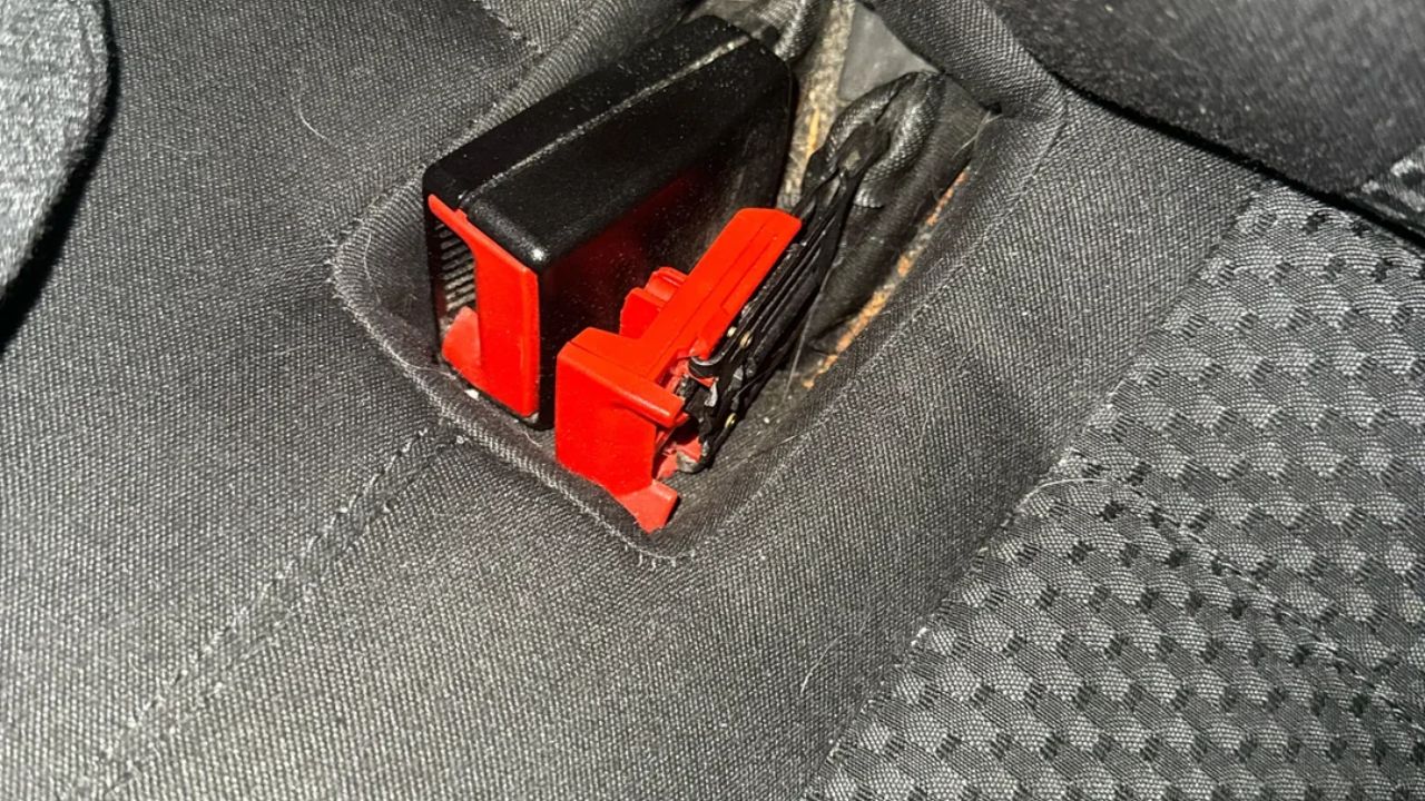 Broken Seat Belt Buckle