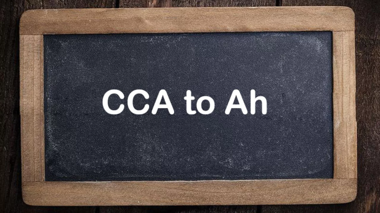 How to Convert CCA To Ah