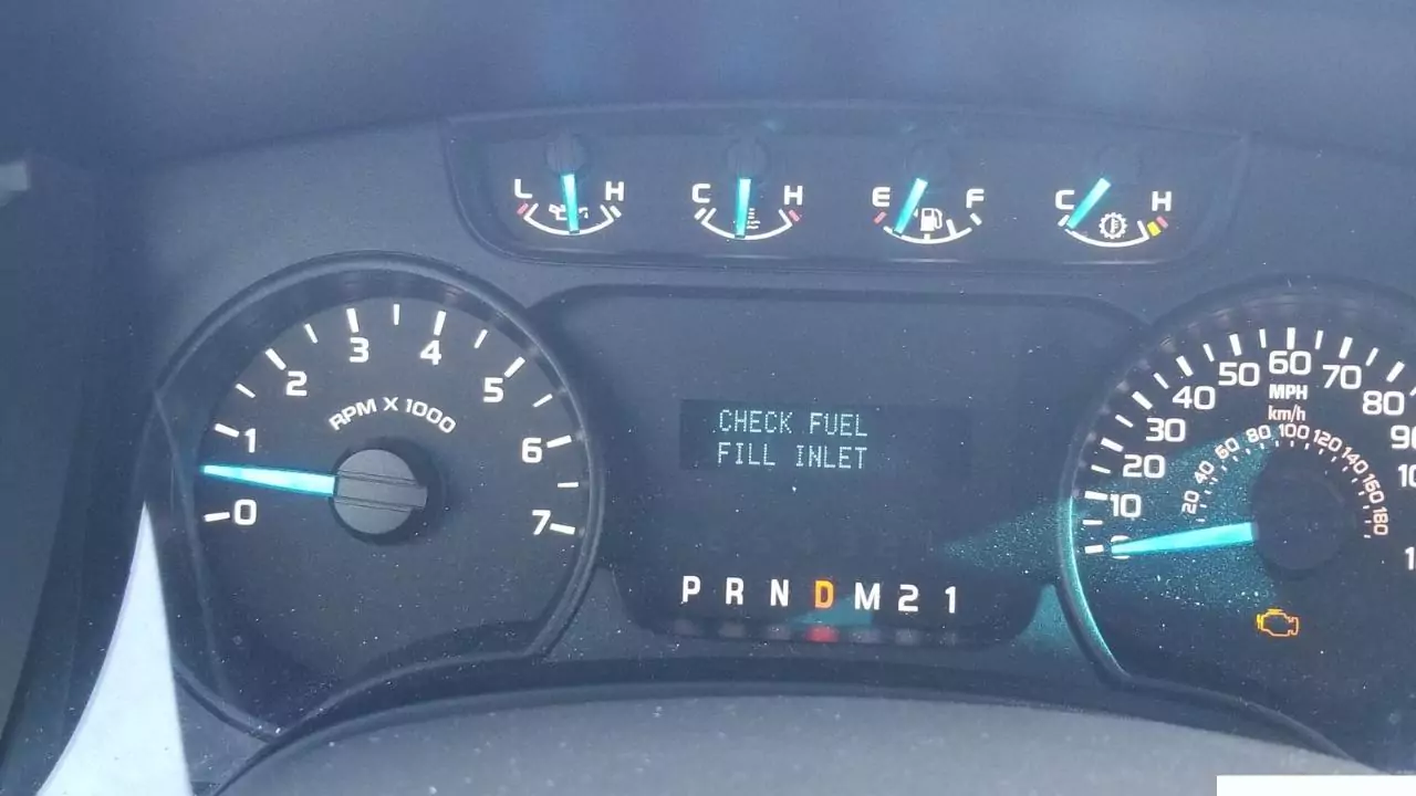 What Does The “Check Fuel Fill Inlet” Warning Mean